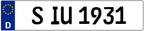 Trailer License Plate